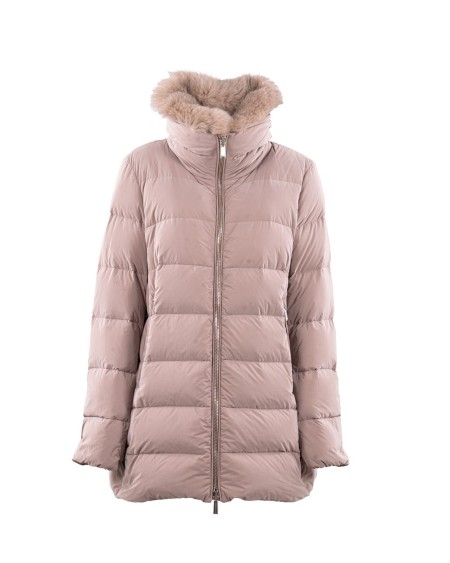 Shop MOORER  Piumino: MooRER piumino "Dorado".
Collo alto.
Maniche lunghe.
Collo con pelliccia.
Chiusura con zip con doppio cursore.
Tasche a filo con zip.
Composizione: 60% Poliammide, 40% Poliestere.
Composizione pelliccia: 100% Volpe.
Fabbricato in Italia.
Made in Italy.. DORADO FUR OS-V0942